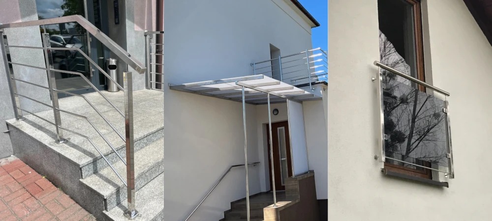 m inox balustrady portfenetry zadaszenia ze stali nierdzewnej